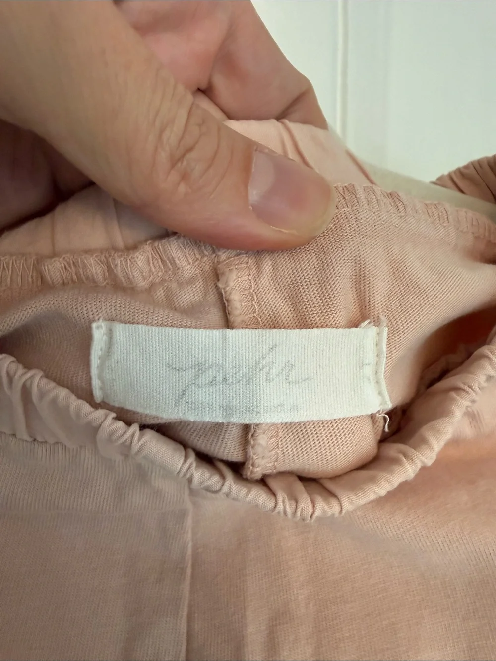 High-Rise Blush Pink Pull-On Shorts with Front Pockets